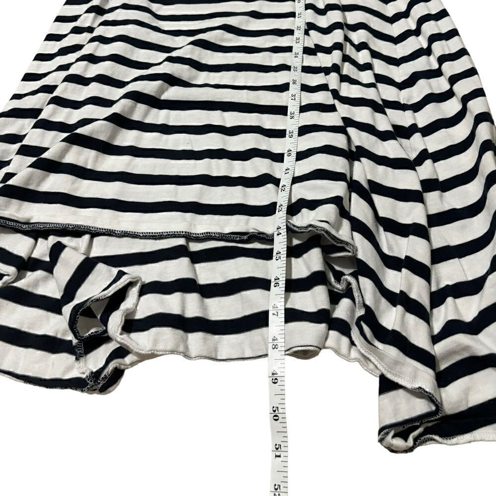 J Crew High-Low Maxi Dress Blue White Stripe Sleeveless Women's XS - Picture 6 of 9